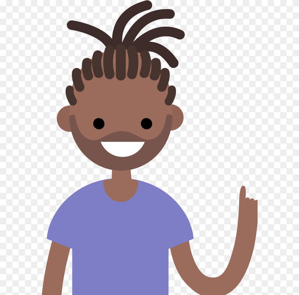 Persona John Wa3 Cartoon Character With Dreads, Baby, Person, Clothing, T-shirt Free Png