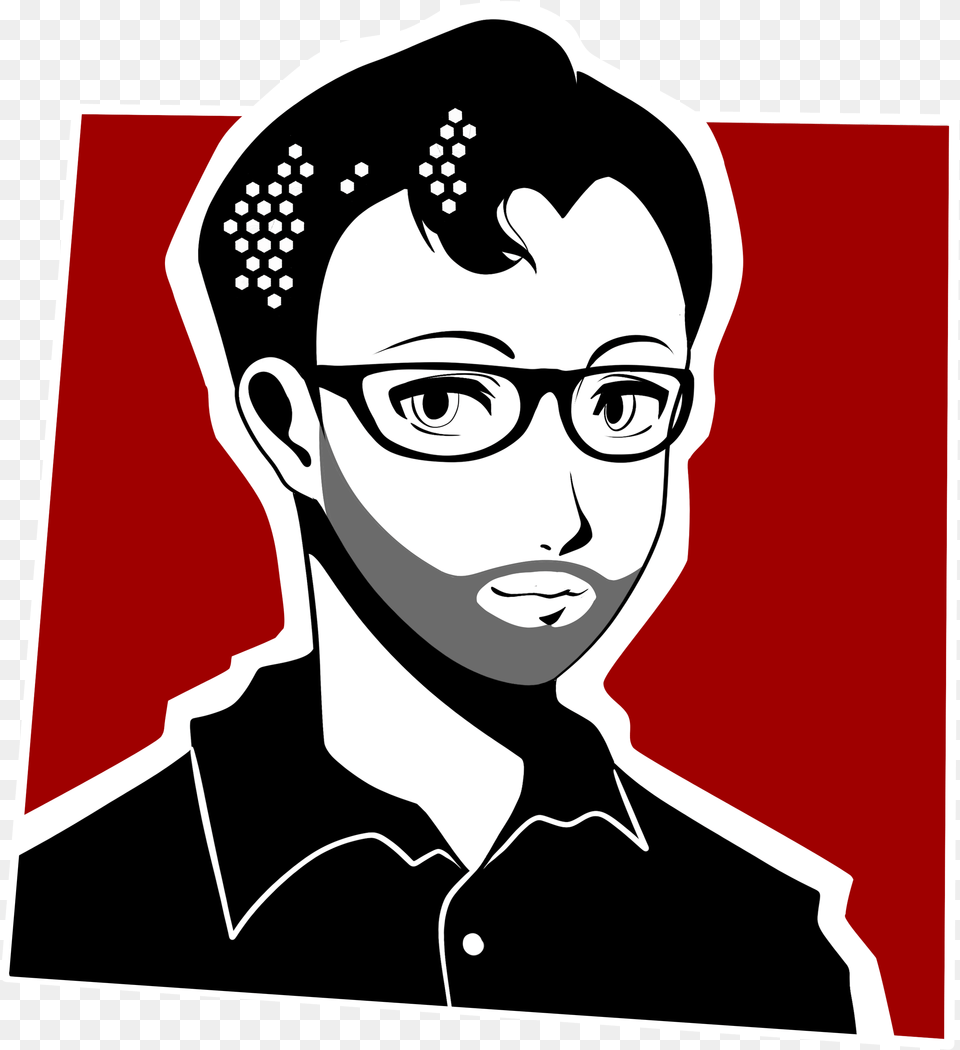 Persona Style Icon Amato Pizza, Stencil, Person, Face, Head Free Transparent Png