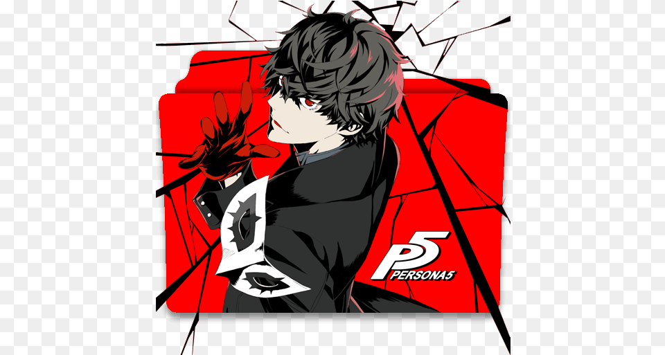 Persona Tv Series Folder Icon Persona 5, Book, Comics, Publication, Adult Free Png