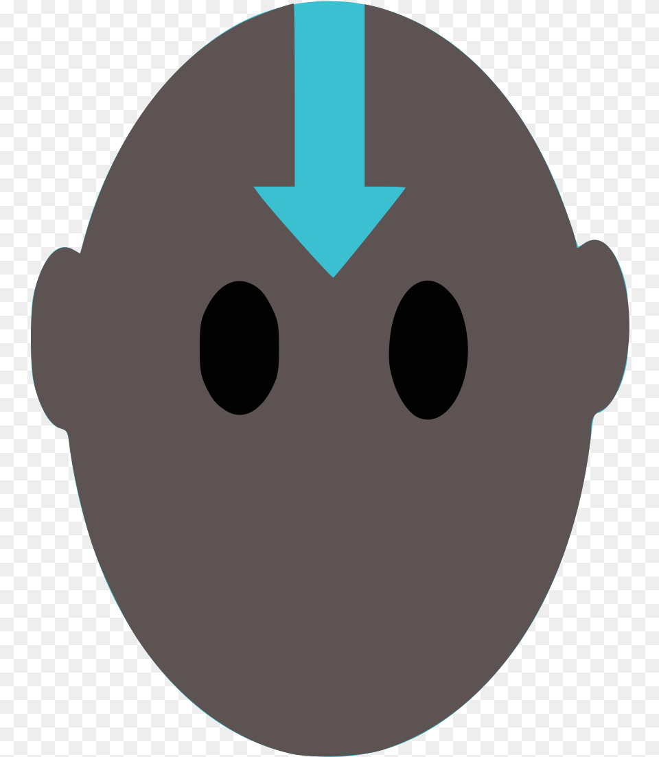 Personaje Pelado Con Una Flecha En La Cabeza Free Png