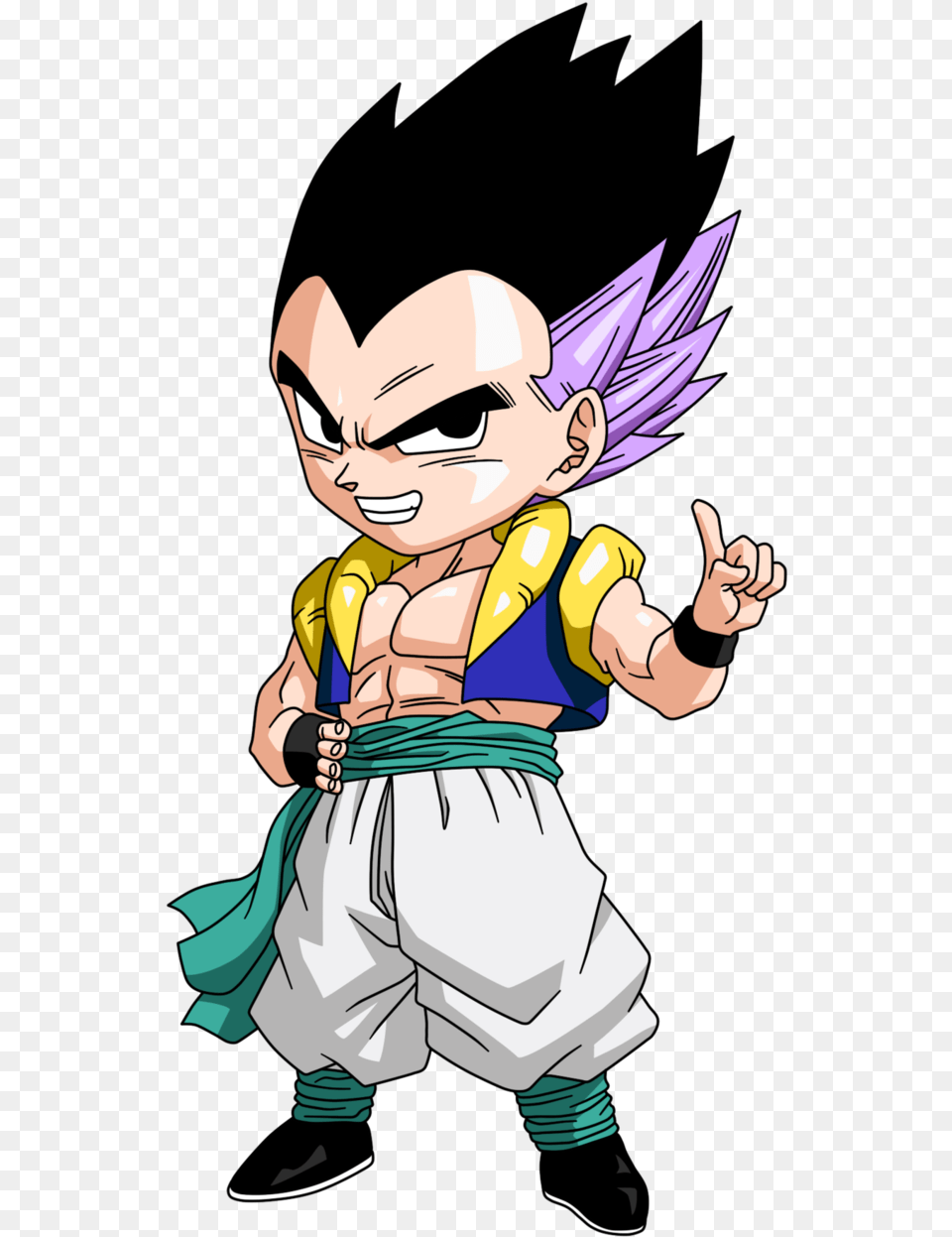 Personajes Chibi De Dragon Ball Gotenks V Dragon Chibi Dragon Ball Gotenks, Book, Comics, Publication, Baby Free Transparent Png