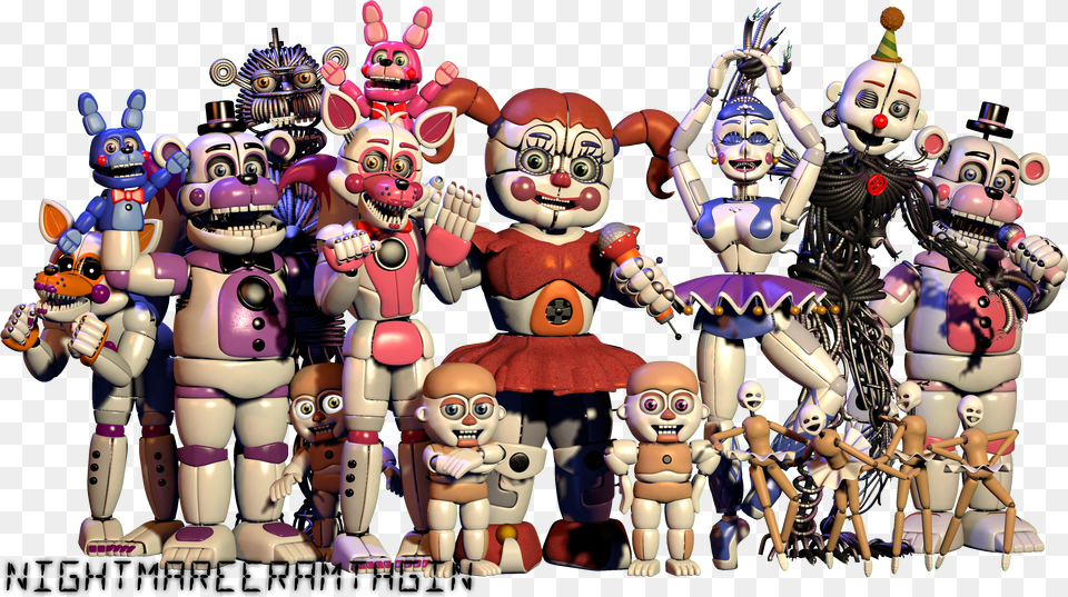 Personajes Fnaf Sister Location, Male, Man, Photography, Head Free Png Download