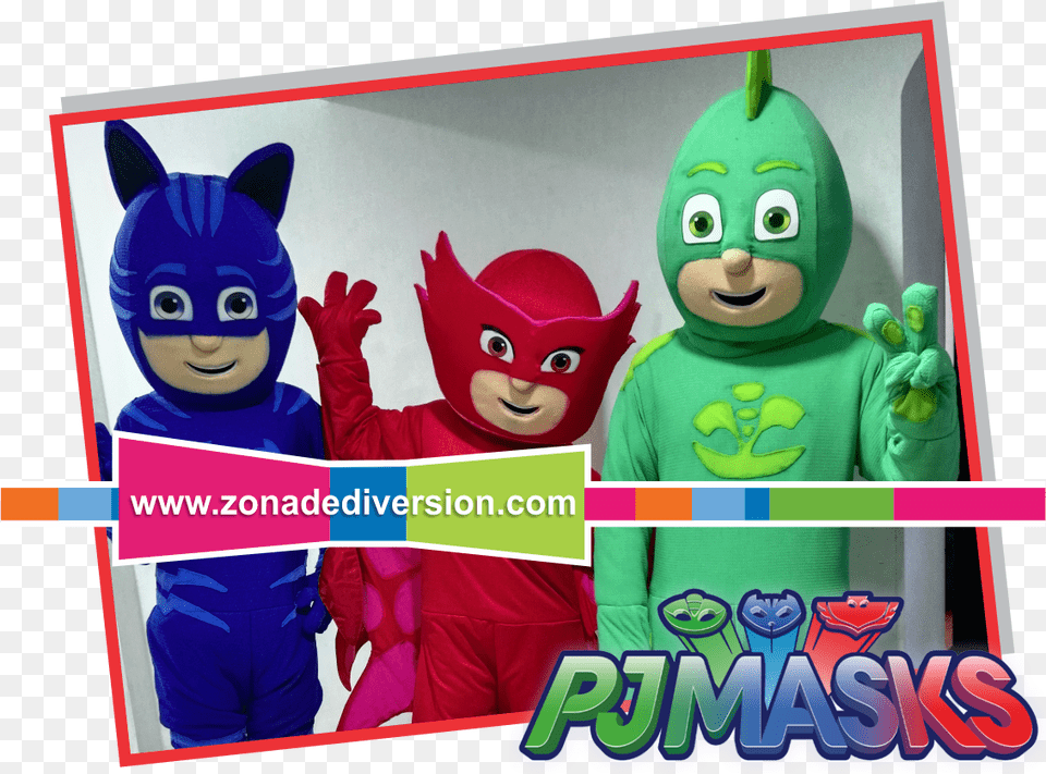 Personajes Pj Maks Fiestas Infantiles Bogota Cartoon, Toy, Purple, Baby, Person Png Image