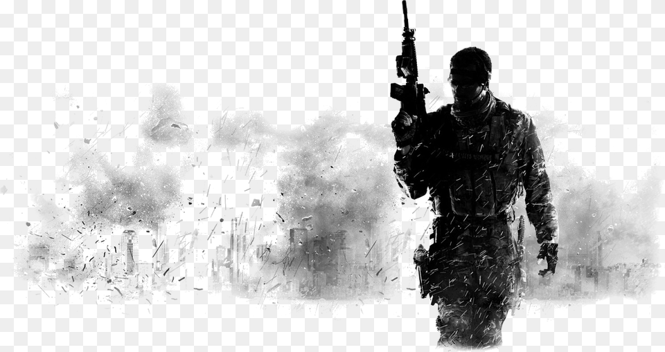 Personal Delije Sever 1989 Mw3 Wallpaper Duty Modern Warfare, Adult, Rifle, Person, Man Png