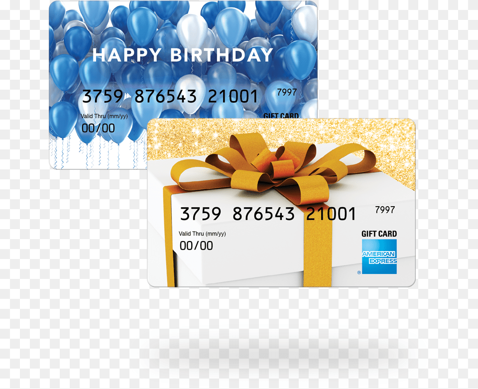 Personal Gift Cards From American Express Personal Cards, Text, Paper Free Png Download