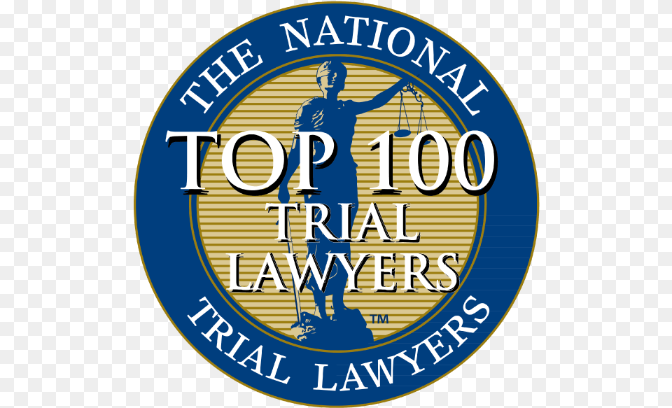 Personal Injury Lawyer Woodstock Ga Truck Injury Badge Top 100 Trial Lawyers Logo, Adult, Male, Man, Person Free Png