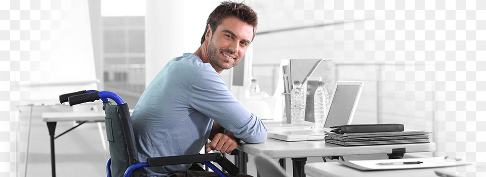 Personal Injury People With Special Need, Table, Furniture, Person, Man Free Png Download