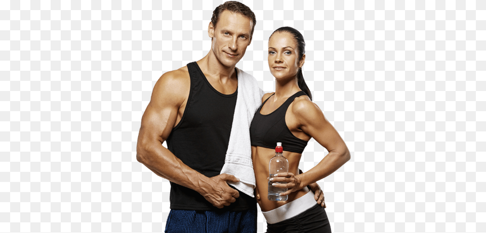 Personal Trainer Hombre Y Mujer Deportista, Adult, Undershirt, Person, Woman Free Png Download