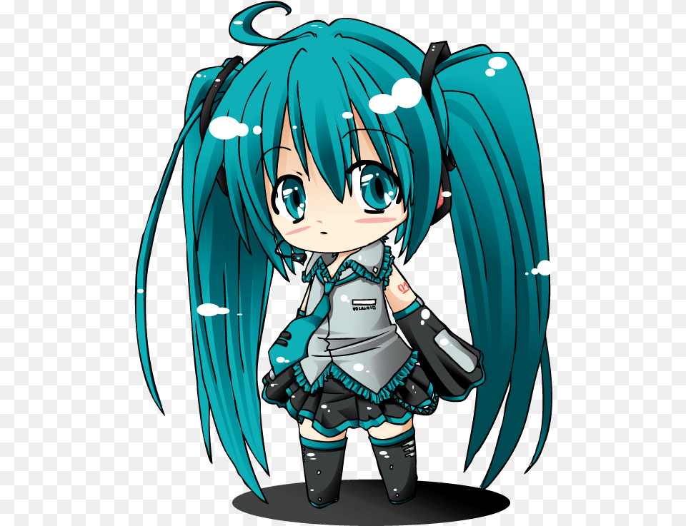 Personal X Reaper X Chibi Miku Miku Chan Chibi, Book, Comics, Publication, Baby Free Png