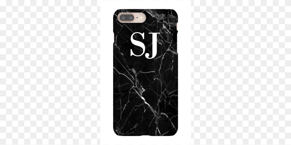 Personalised Black Marble Initials Iphone 8 Plus Case Apple Iphone, Electronics, Mobile Phone, Phone, Remote Control Free Png Download