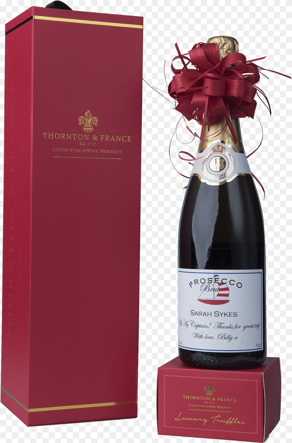 Personalised Champagne And Truffle Gift Set Glass Bottle, Alcohol, Wine, Liquor, Wine Bottle Free Transparent Png