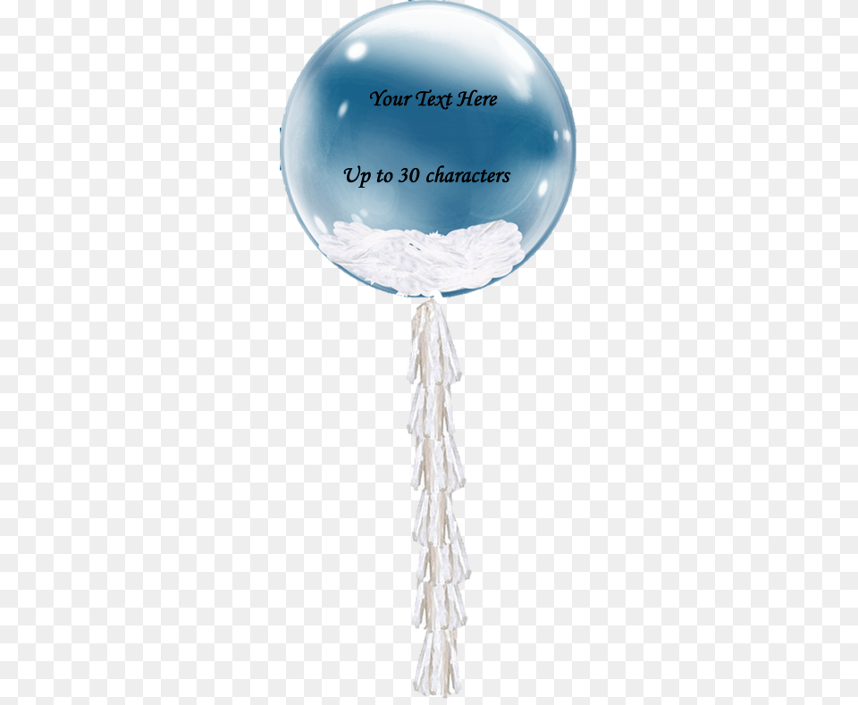 Personalised Clear Bubble Balloons Feathers Balloon Png