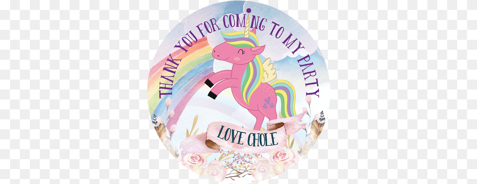 Personalised Cute Unicorn 50mm 2 Inch Stickers Party Thank You Seals Ds4 Ebay Ds 5, Birthday Cake, Cake, Cream, Dessert Png