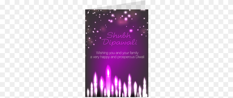 Personalised Luminous Diwali Greeting Card Greeting Card, Lighting, Purple, Art, Graphics Png Image