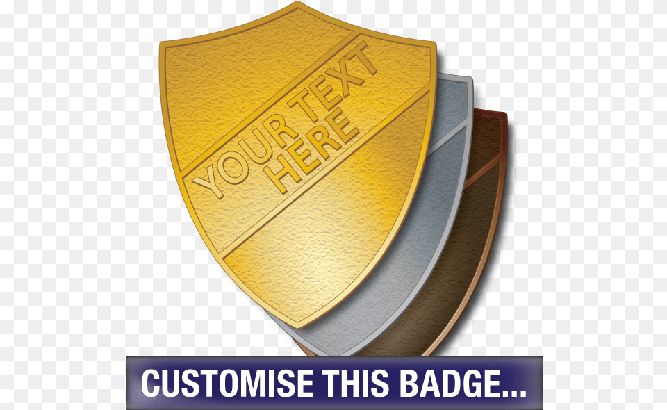 Personalised Metal Shield Badge By School Badges Uk, Logo, Symbol, Armor, Disk Free Transparent Png