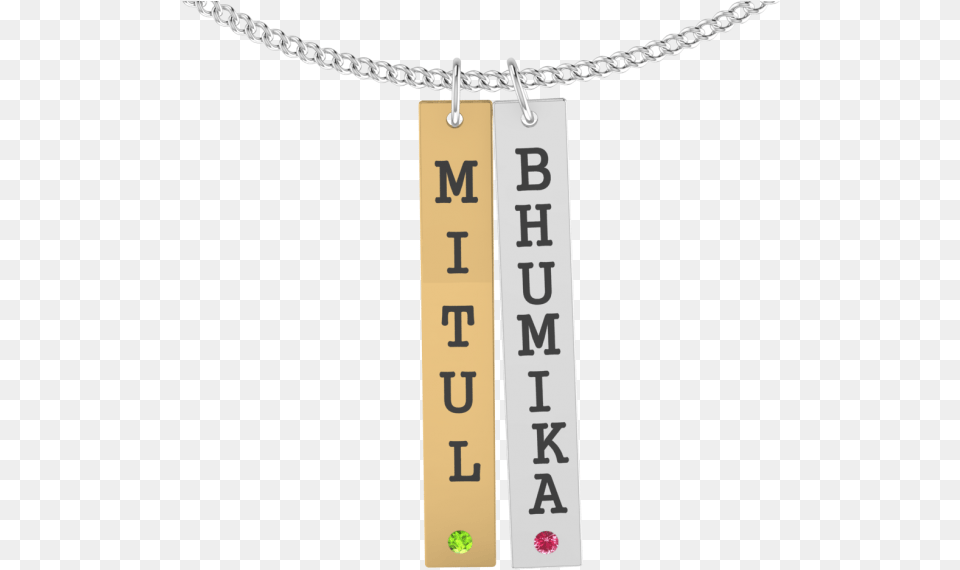 Personalised Name Bar Opjenb07 Pendant, Accessories, Jewelry, Necklace Free Png