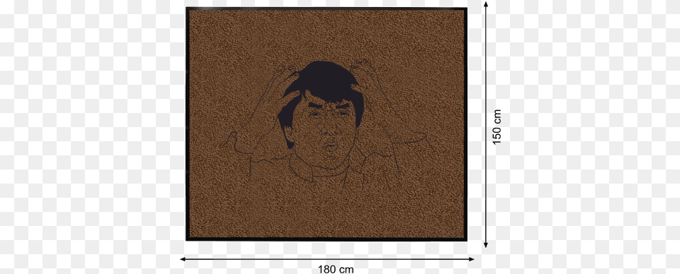 Personalised Printed Doormat 180 X 150 Cm With Printing Jackie Chan Jackie Chan Meme, Face, Head, Person, Mat Free Transparent Png