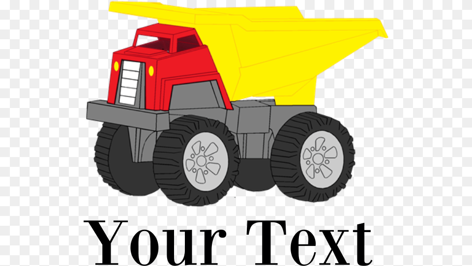 Personalizable Dump Truck Beach Towel Tractor, Bulldozer, Machine, Wheel Png