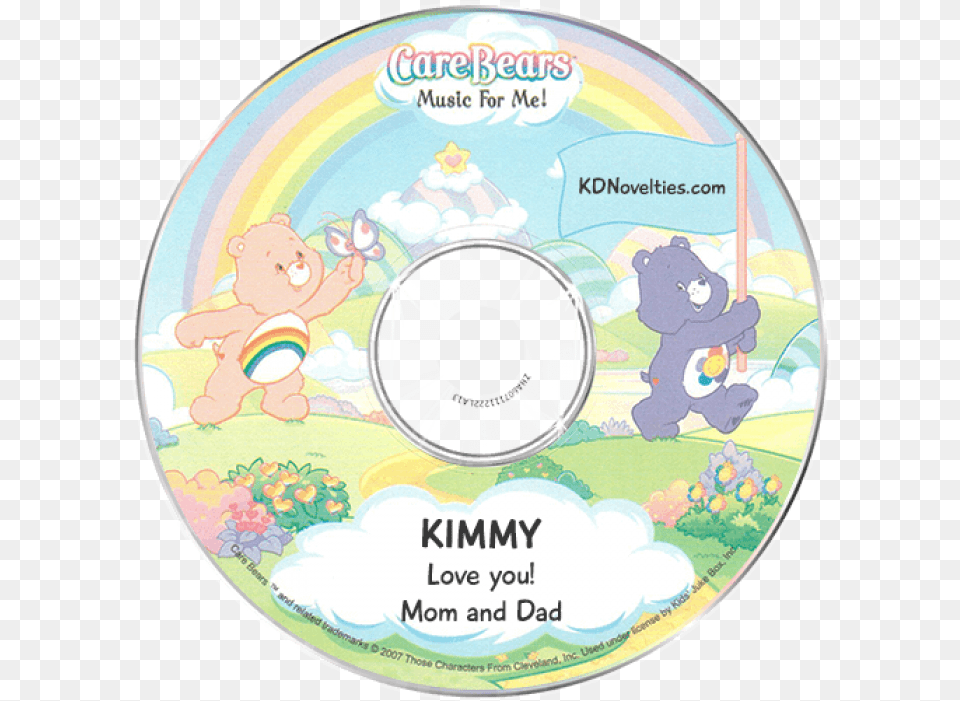 Personalize Care Bears Music For Me Care Bears, Disk, Dvd, Animal, Bear Png Image