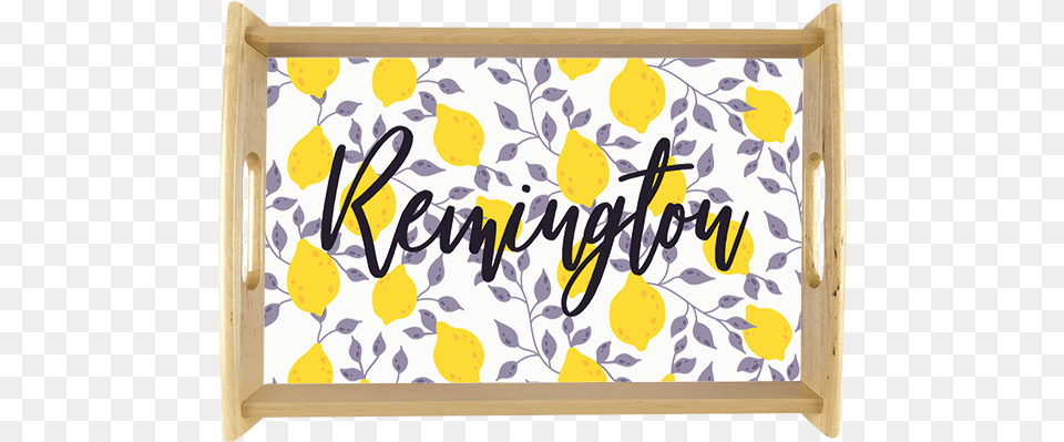 Personalize Lemons Serving Traytitle Personalize Picture Frame, Tray, Text, Computer Hardware, Electronics Png