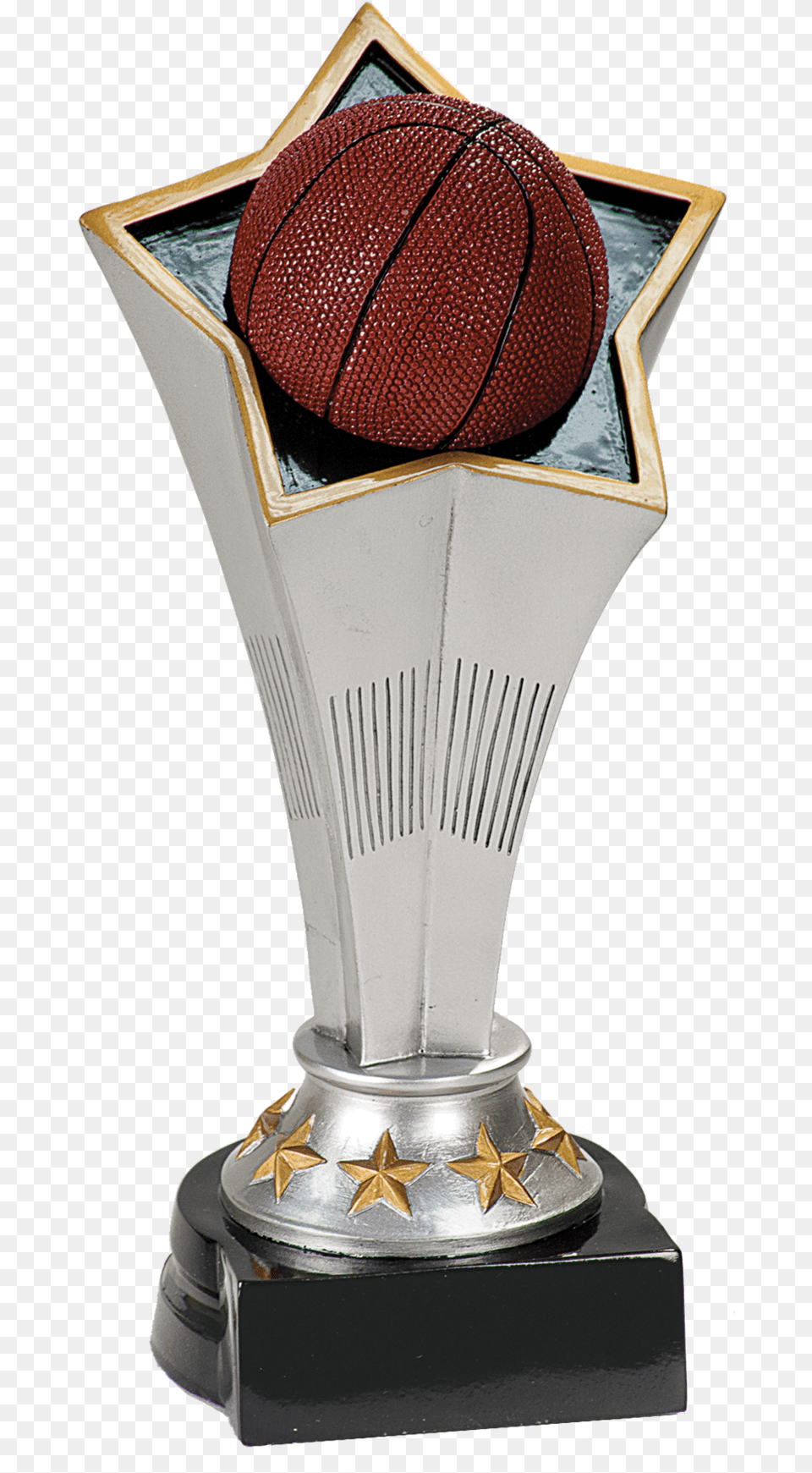 Personalized 8 34quot Basketball Rising Star Resin Trophy, Ball, Basketball (ball), Sport Free Png