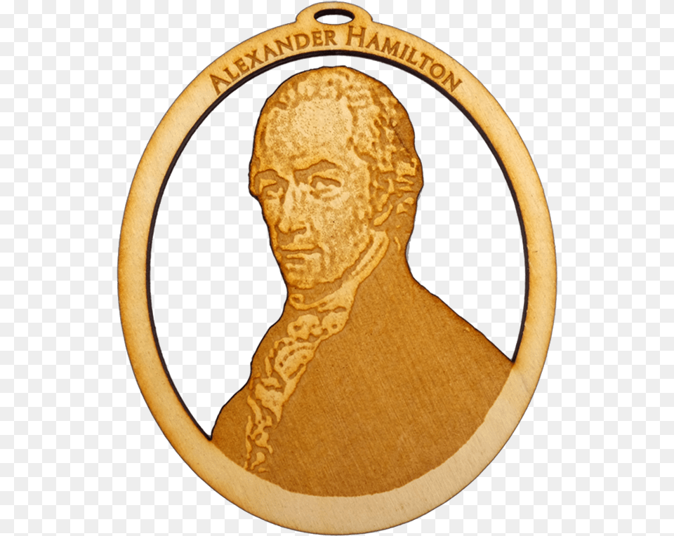 Personalized Alexander Hamilton Souvenir Circle, Gold, Logo, Symbol, Badge Png Image