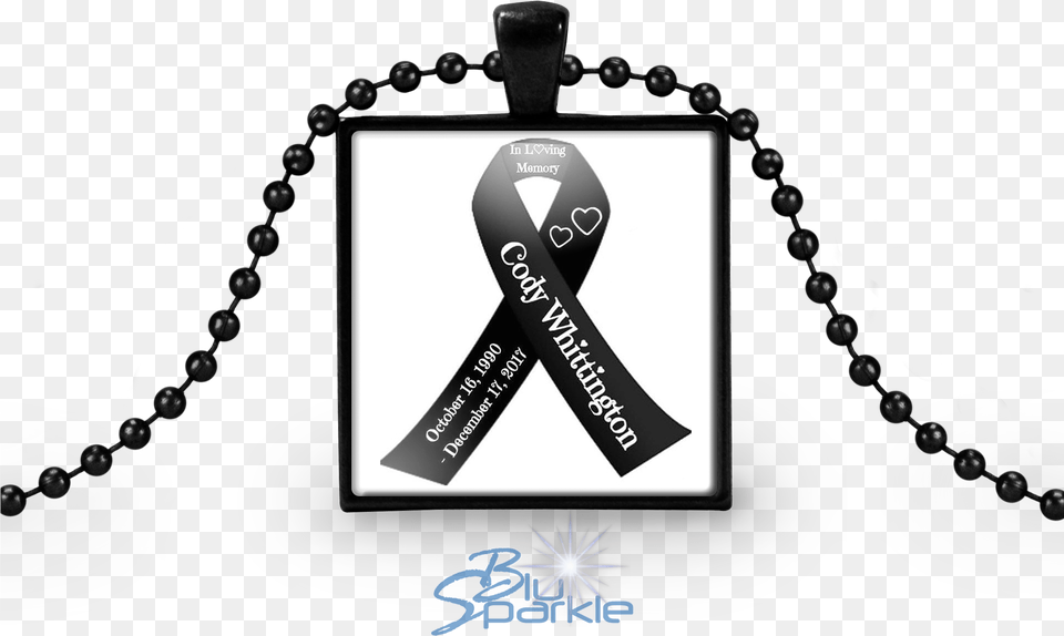 Personalized Awareness Ribbon Square Pendants Contorno Da Nossa Senhora, Accessories Png
