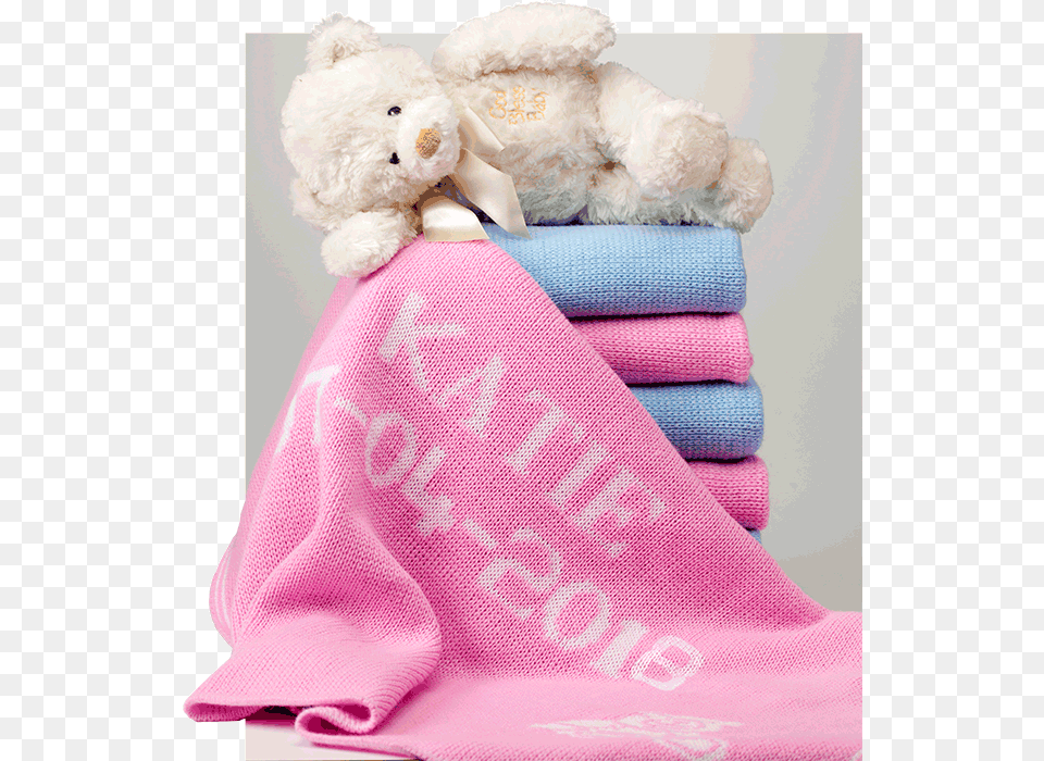 Personalized Baby Blankets By Randesign Woolen, Blanket, Towel, Teddy Bear, Toy Free Png Download
