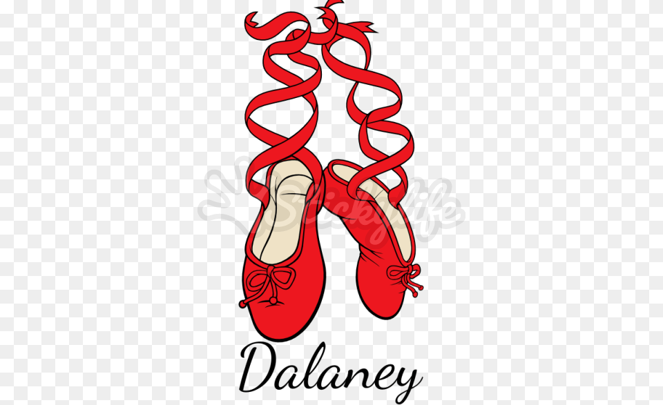 Personalized Ballet Shoes Decal, Clothing, Footwear, Shoe, High Heel Png