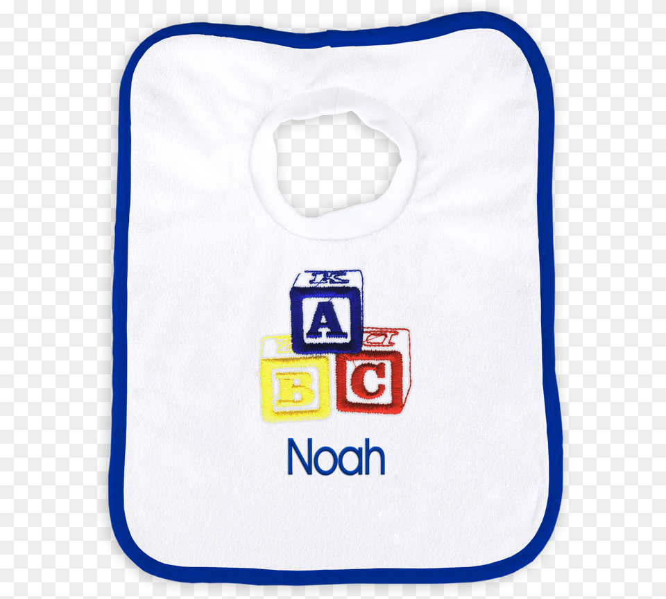 Personalized Bib With Abc Blocks Primary Label, Person Png Image