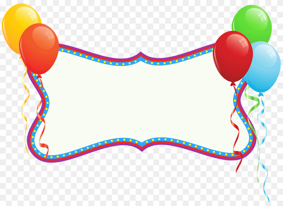 Personalized Birthday Banner For Invitations Holiday Banner Birthday, Balloon, Text Png Image