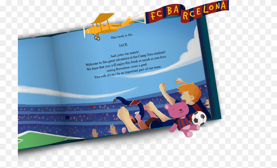 Personalized Book Fc Barcelona Camp Nou Cartoon, Advertisement, Poster, Transportation, Vehicle Png Image