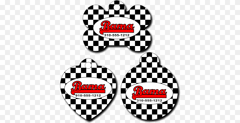 Personalized Checkered Flag Background Pet Tag For Beadwork, Sticker, Logo, Smoke Pipe Free Png