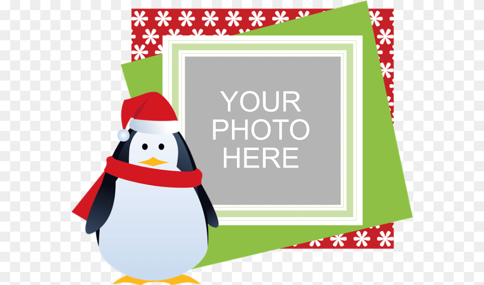 Personalized Christmas Banner Penguin Christmas Clip Art, Envelope, Greeting Card, Mail, Nature Free Transparent Png