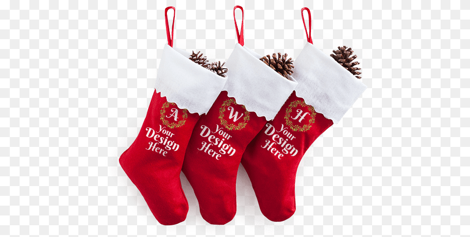 Personalized Christmas Stockings Spreadshirt, Clothing, Hosiery, Christmas Decorations, Festival Free Png