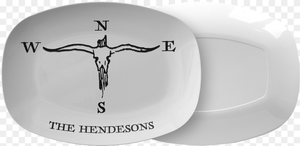 Personalized Cow Skull Platter, Art, Pottery, Porcelain, Symbol Free Png