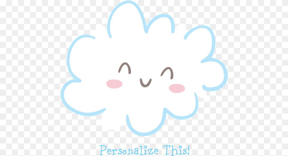 Personalized Cute Cloud Note Cards, Animal, Flower, Mammal, Pig Png