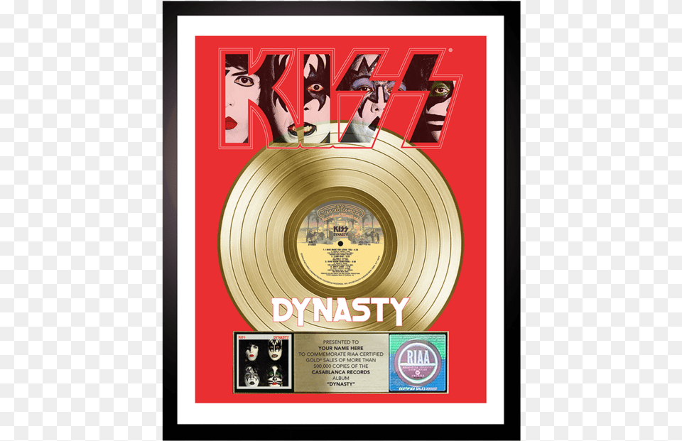 Personalized Dynasty Gold Record Award Wire, Advertisement, Poster, Adult, Person Free Png Download