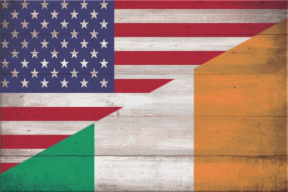 Personalized Irish American Flag Amp Family Name Premium Us Flag Free Transparent Png