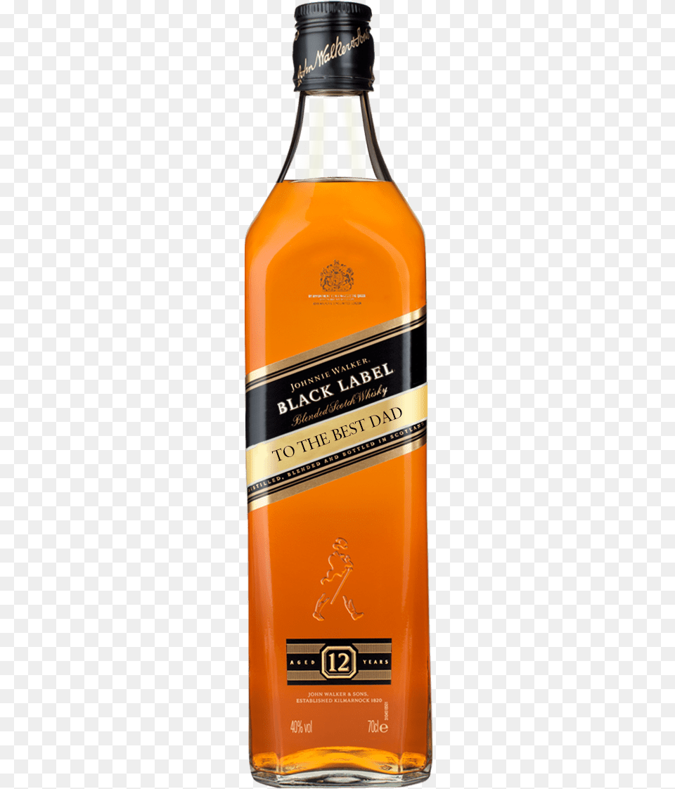 Personalized Johnnie Walker Black Label Auchentoshan 14 Yo Cooper39s Reserve, Alcohol, Beverage, Liquor, Whisky Free Png Download