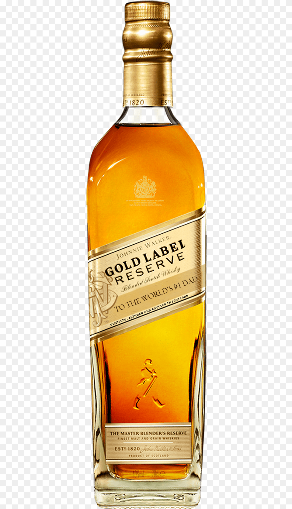 Personalized Johnnie Walker Gold Label Reserve Johnnie Walker Gold Label Reserve Blended Scotch Whisky, Alcohol, Liquor, Beverage, Bottle Png