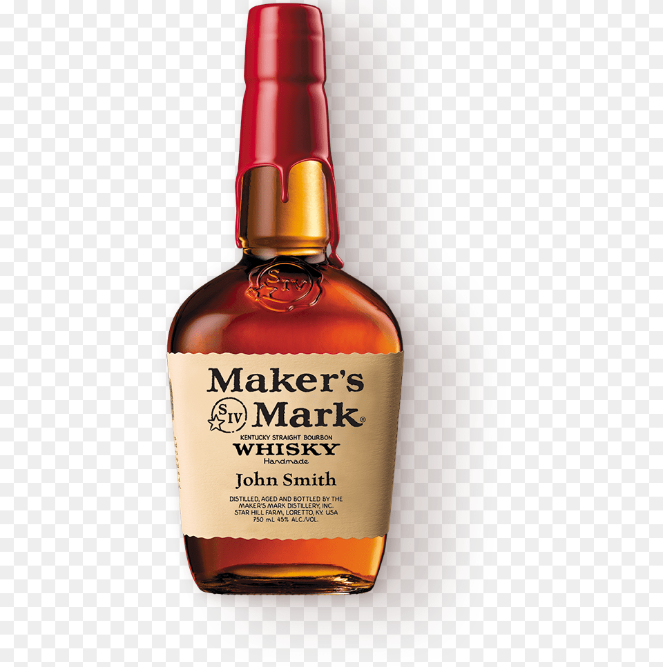 Personalized Maker39s Mark Bottle, Alcohol, Beverage, Liquor, Whisky Free Png