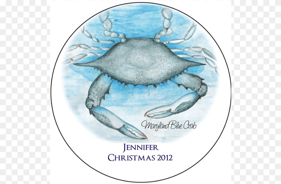 Personalized Maryland Blue Crab Ornament Chesapeake Blue Crab, Animal, Food, Invertebrate, Sea Life Free Transparent Png