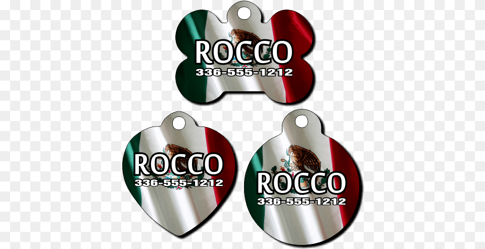 Personalized Mexico Flag Background Pet Tag For Dogs Mobile Phone Case, Advertisement, Logo, Poster, Smoke Pipe Png