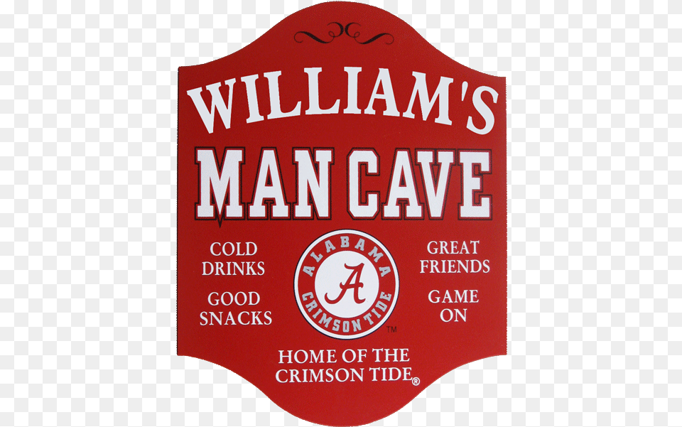 Personalized Ncaa Team Logo Wooden Bar Sign Alabama Crimson Tide Football, Advertisement, Poster, Paper, Text Png