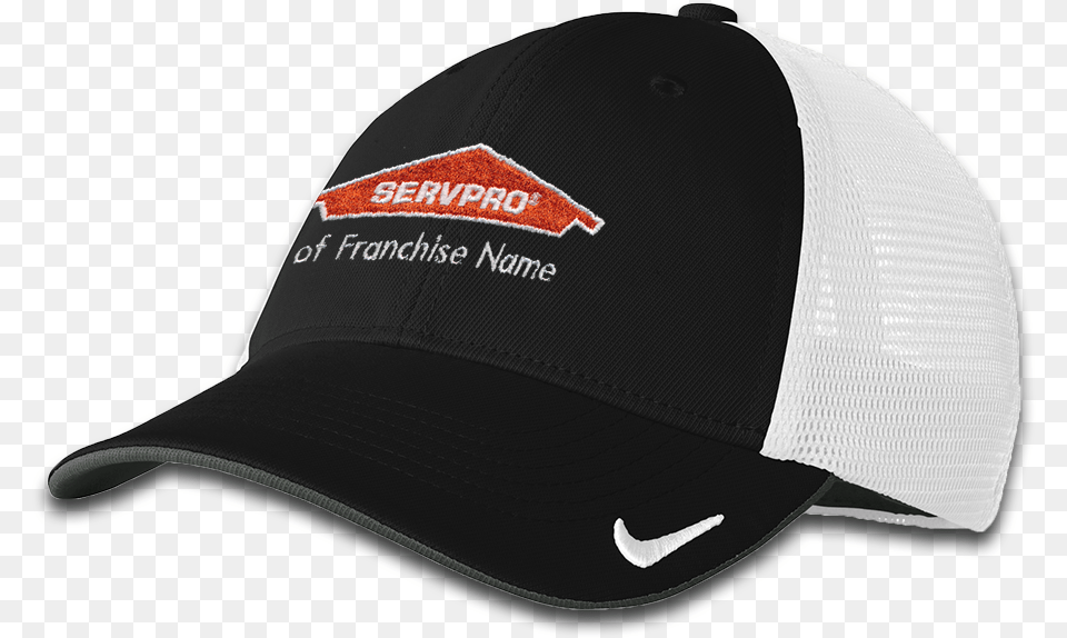 Personalized Nike Mesh Black White Cap Ml Nike Golf Mesh Back Cap, Baseball Cap, Clothing, Hat Png Image