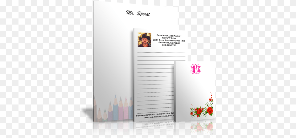 Personalized Notepads Vertical, Page, Text, Advertisement, Poster Free Transparent Png