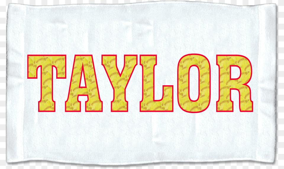 Personalized Patterned Letters Softball Pillowcase Stitch, Towel, Text Free Transparent Png