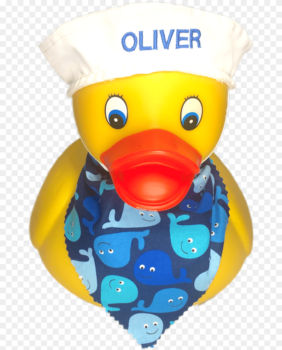 Personalized Rubber Duck With Sailor S Cap Amp Bandana Rubber Duck Character, Toy, Accessories, Formal Wear, Tie Free Png