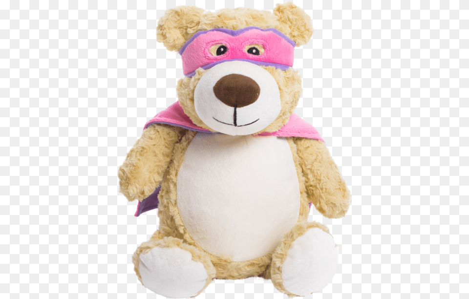 Personalized Stuffed Animal Cubbies Pink Hero Bear, Plush, Toy, Teddy Bear Png